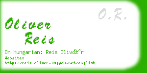 oliver reis business card